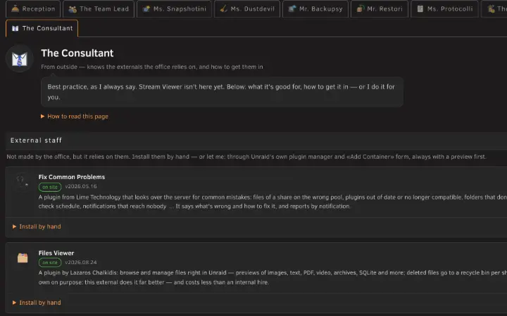 The Consultant’s page: the tools the office relies on and how to get them